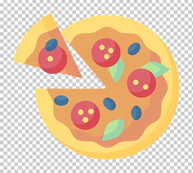 Pizza - Cartoon Pepperoni Pizza Illustration PNG
