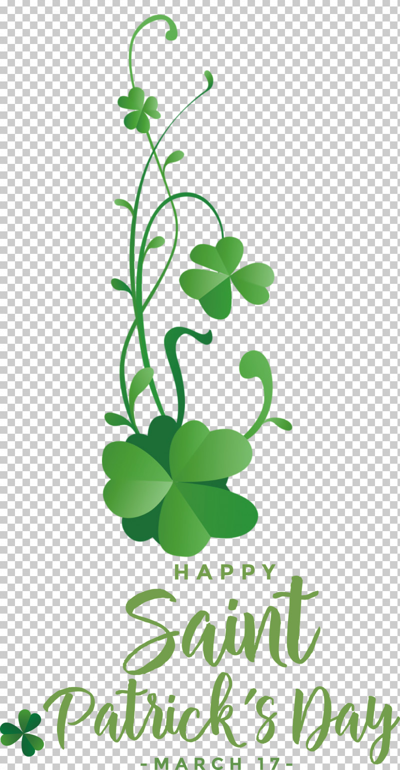 St Patricks Day Saint Patrick Happy Patricks Day PNG, Clipart, Clover, Floral Design, Flower, Green, Leaf Free PNG Download