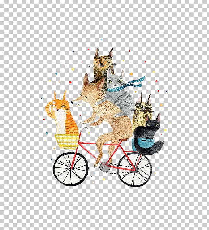 Cycling Bicycle Paper Greeting Card Illustration PNG, Clipart, Airing, Animalier, Animals, Anniversary, Art Free PNG Download