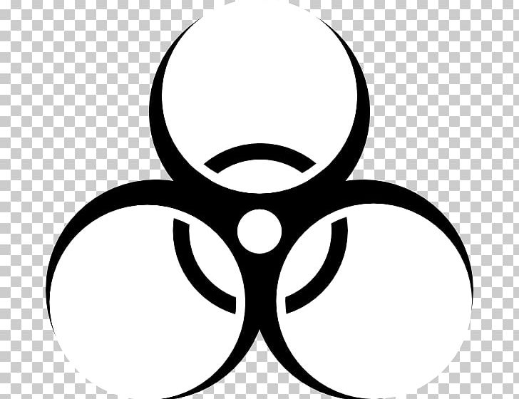 Biological Hazard Symbol PNG, Clipart, Artwork, Biohazard Symbol, Biological Hazard, Black And White, Circle Free PNG Download