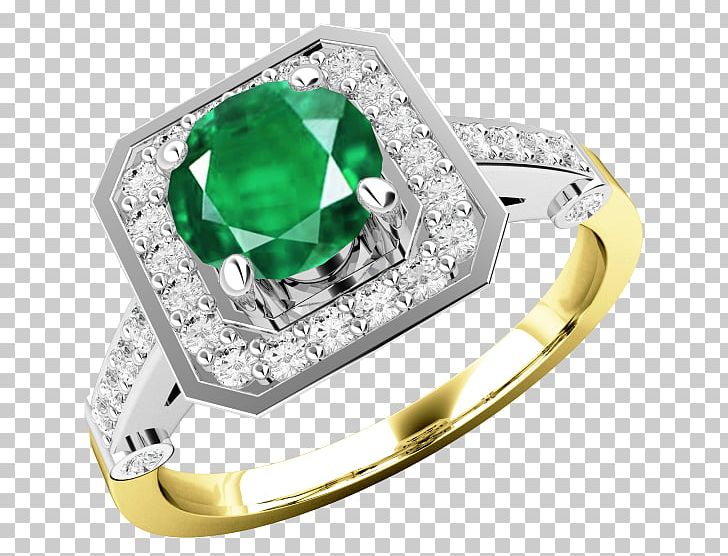 Emerald Engagement Ring Diamond Gold PNG, Clipart, Bijou, Body Jewellery, Body Jewelry, Brilliant, Diamond Free PNG Download
