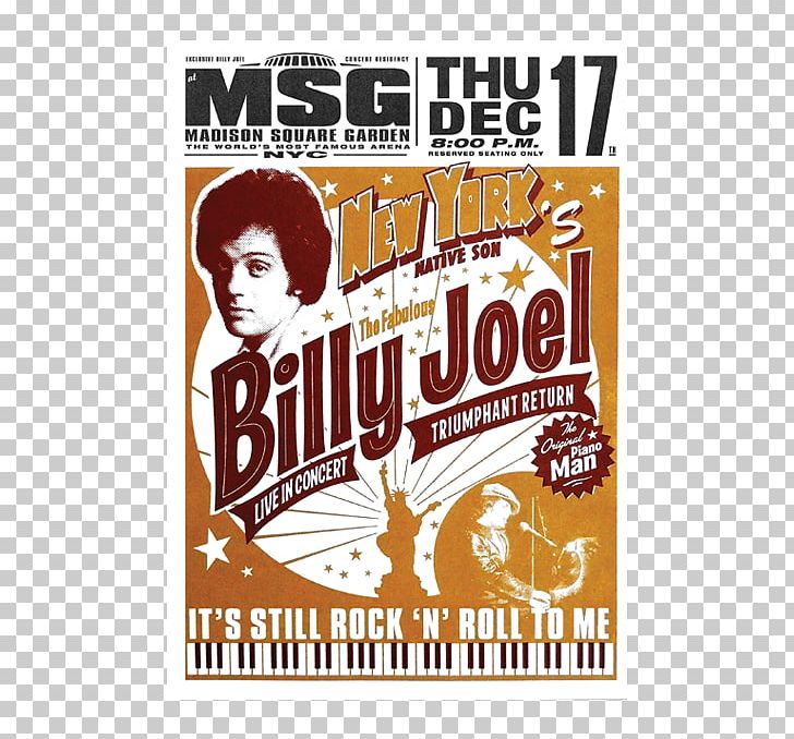 Billy Joel Poster PNG, Clipart, Advertising, Billy, Billy Joel, Brand, Joel Free PNG Download