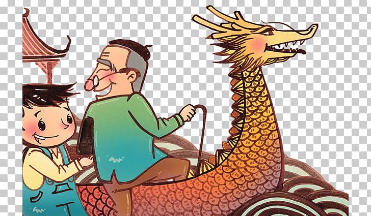 Cartoon Dragon Boat Illustration PNG, Clipart, Aquatic, Cartoon, Child, Children, Children Frame Free PNG Download