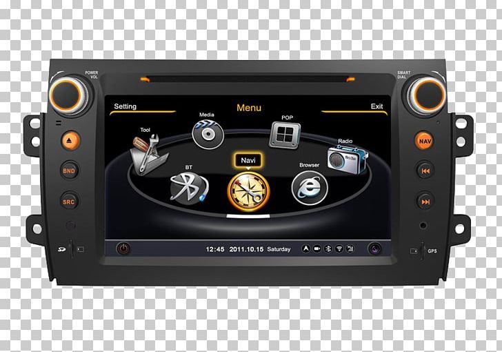 GPS Navigation Systems Car Suzuki SX4 Vehicle Audio DVD Player PNG