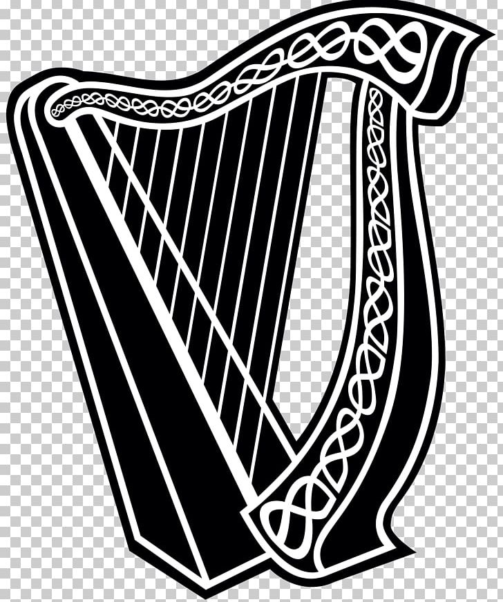 Celtic Harp The Harp Celtic Music Drawing PNG, Clipart, Black, Black And White, Celtic Harp, Celtic Music, Drawing Free PNG Download