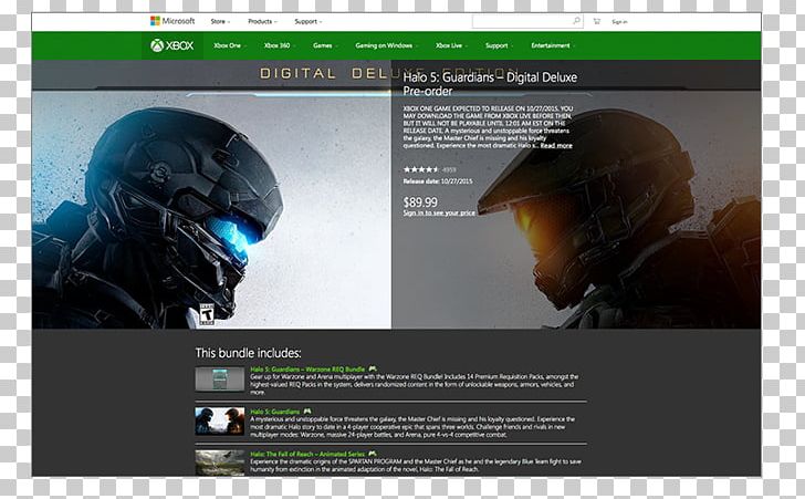 Halo 5: Guardians Halo: The Master Chief Collection Xbox One Grand Theft Auto V PNG, Clipart, 343 Industries, Game, Gears Of War, Grand Theft Auto V, Halo Free PNG Download