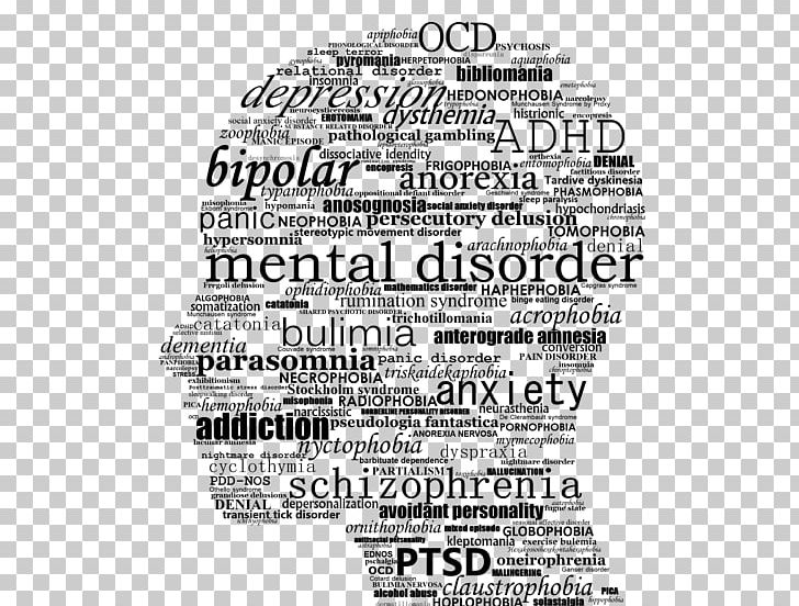 Mental Disorder Mental Health Awareness Month Generalized Anxiety Disorder PNG, Clipart, Anxiety Disorder, Behavior, Bipolar Disorder, Black And White, Brand Free PNG Download