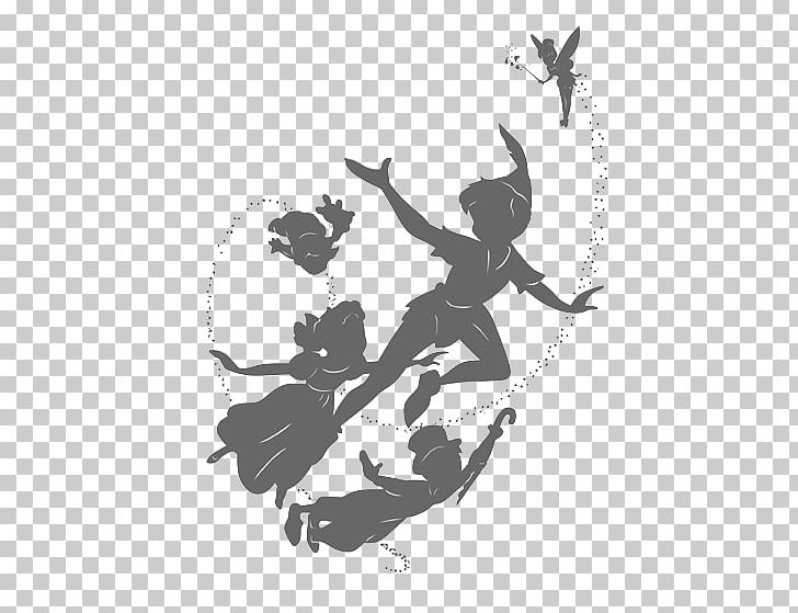 Peeter Paan Peter Pan Wendy Darling Poster Neverland PNG, Clipart, Art, Black And White, Computer Wallpaper, Fictional Character, Film Poster Free PNG Download