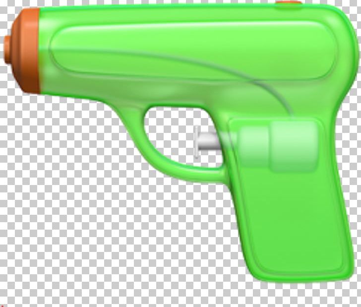 Water Gun Emoji Pistol IOS 10 PNG, Clipart, Apple, Emoji, Firearm, Green, Green Apple Free PNG Download