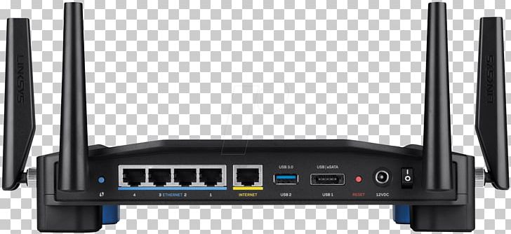 Linksys WRT1900AC Wireless Router Wi-Fi PNG, Clipart, Acs Technologies, Computer Network, Electronics, Ethernet, Gigabit Free PNG Download
