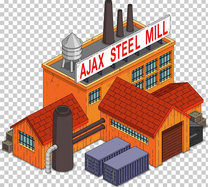 The Simpsons: Tapped Out The Simpsons Game Homer Simpson Steel Mill Springfield PNG, Clipart, Building, Character, Facade, Factory, Game Free PNG Download