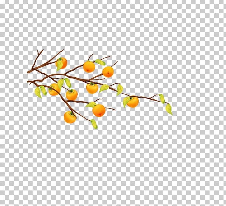 Cartoon Fruit Tree Tangerine PNG, Clipart, Art, Autumn, Branch, Bumper, Cartoon Free PNG Download