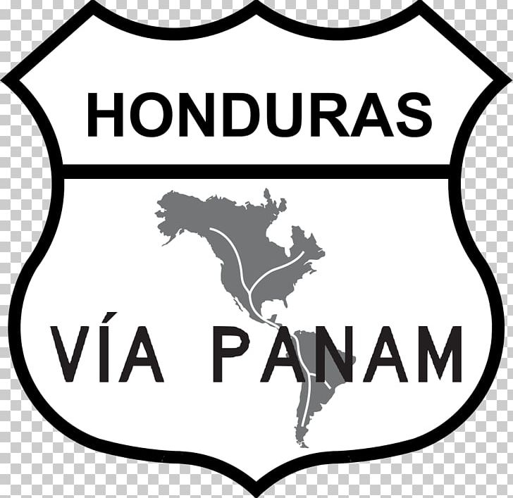 Pan-American Highway Panama City Road Colombia–Panama Border Traffic Sign PNG, Clipart, Artwork, Black, Black And White, Brand, Controlledaccess Highway Free PNG Download