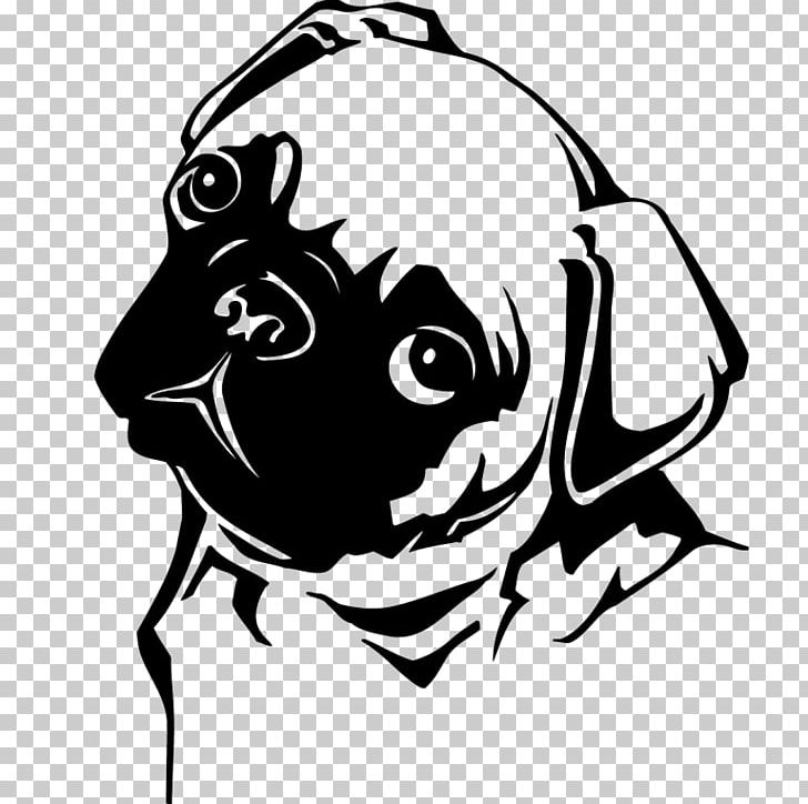 Pug Puppy PNG, Clipart, Animals, Art, Black, Black And White, Carnivoran Free PNG Download