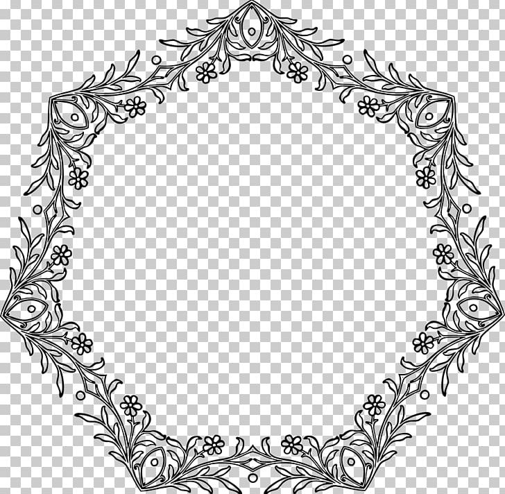 Frames Floral Design PNG, Clipart, Area, Art, Art Design, Black And White, Body Jewelry Free PNG Download