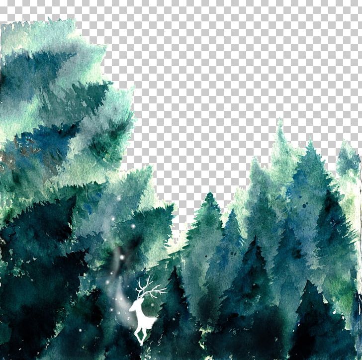 Forest Watercolor Painting If(we) PNG, Clipart, Biome, Computer Wallpaper, Conifer, Download, Evergreen Free PNG Download