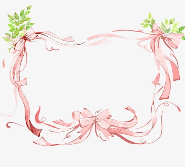 Frame Decorated With Pink Ribbons PNG, Clipart, Decorated Clipart, Decoration, Frame, Frame Clipart, Pink Free PNG Download
