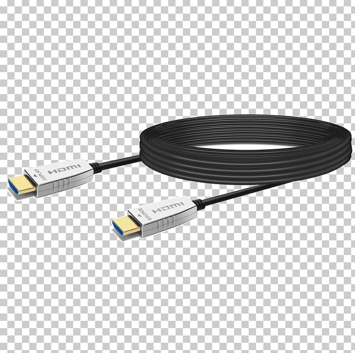 Optical Fiber Cable HDMI Electrical Cable Ultra-high-definition Television PNG, Clipart, 4k Resolution, Bandwidth, Cable, Coaxial Cable, Electrical Connector Free PNG Download