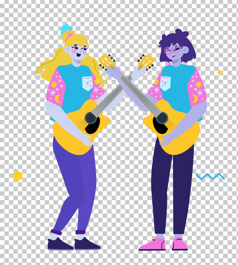 Music Guitar Party Time PNG, Clipart, Behavior, Cartoon, Clothing, Guitar, Happiness Free PNG Download