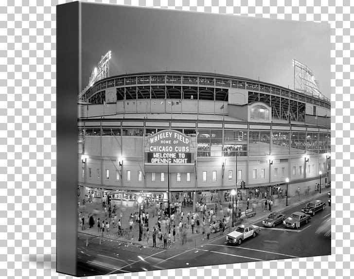 Wrigley Field Chicago Cubs Canvas Print PNG, Clipart, Art, Baseball, Black And White, Canvas, Canvas Print Free PNG Download