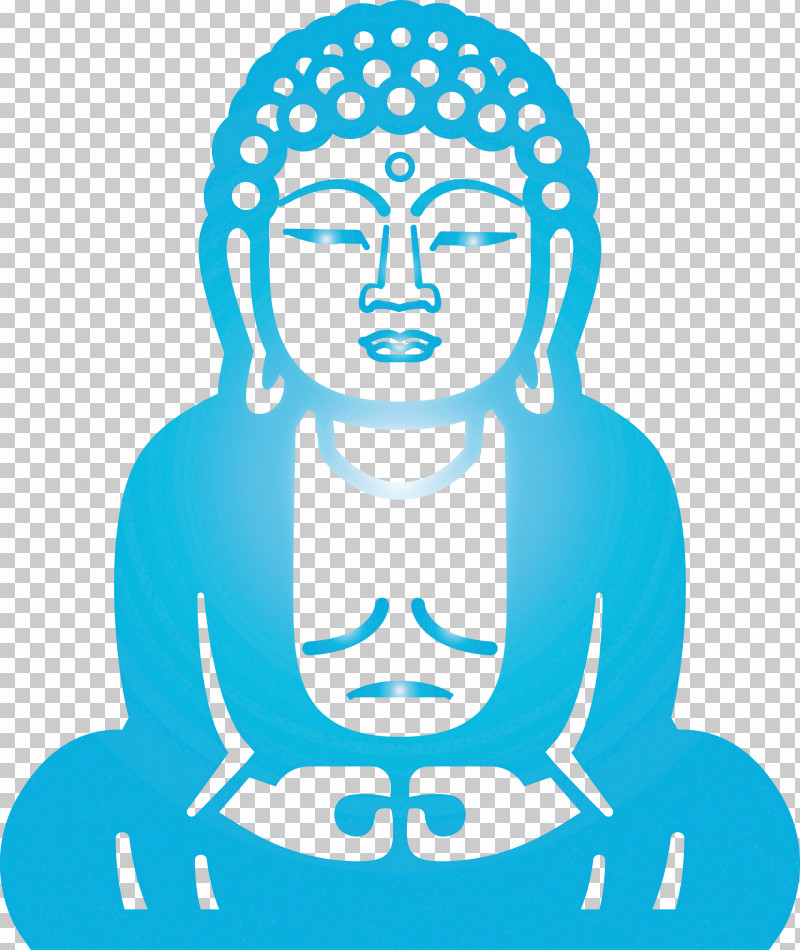 Buddha PNG, Clipart, Buddha, Head, Line Art, Meditation, Turquoise Free PNG Download