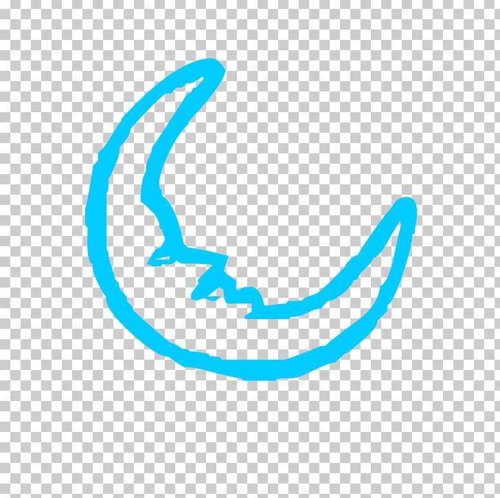 Simple Cartoon Moon Transparent Backgroun PNG, Clipart, Aqua, Circle, Crescent, Line, Logo Free PNG Download