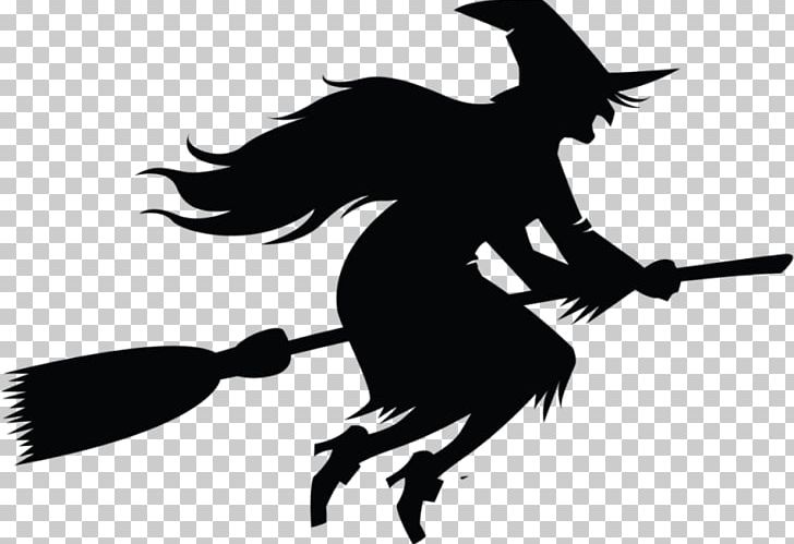 Witch's Broom Witchcraft PNG, Clipart, Beak, Besom, Bird, Black, Black And White Free PNG Download