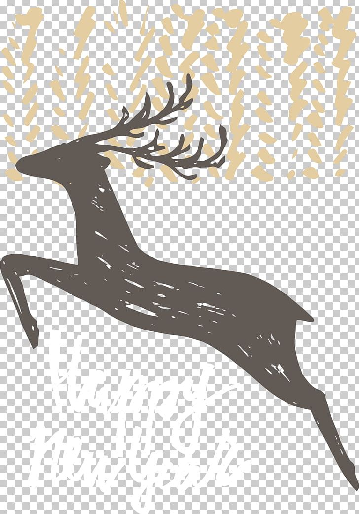 Deer Poster Euclidean PNG, Clipart, Animals, Antler, Black Background, Black Vector, Branch Free PNG Download