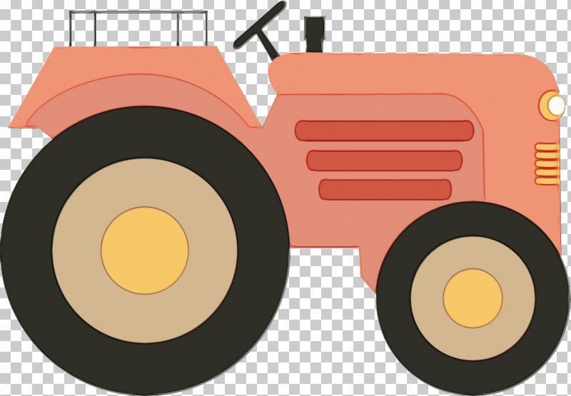 Tractor Vehicle Rolling Wheel PNG, Clipart, Paint, Rolling, Tractor, Vehicle, Watercolor Free PNG Download