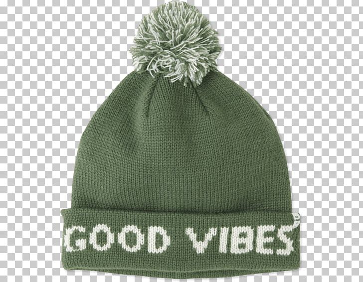 Knit Cap Beanie Pom-pom Life Is Good Company Hat PNG, Clipart, Beanie, Cap, Clothing, Green, Hat Free PNG Download