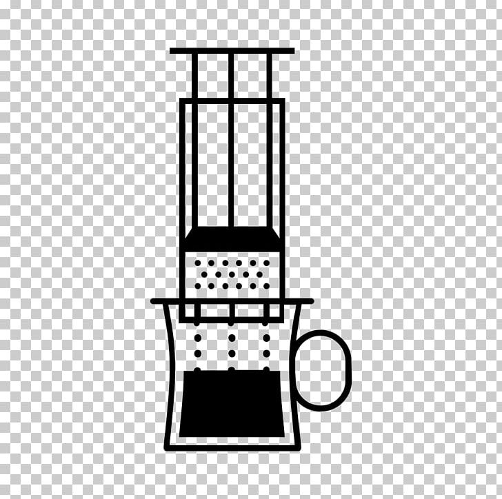 AeroPress Brewed Coffee Cafe Tea PNG, Clipart, Angle, Arabica Coffee, Barista, Beer Brewing Grains Malts, Black And White Free PNG Download