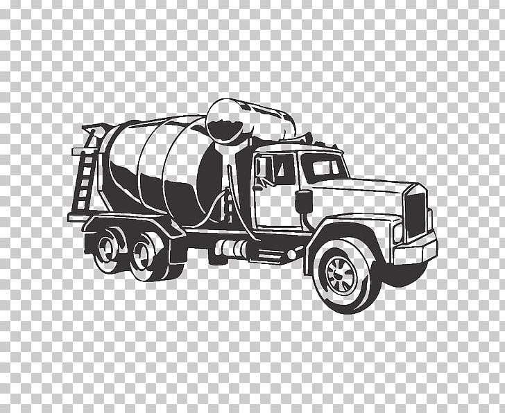 Truck Heavy Machinery Cement Mixers Architectural Engineering PNG, Clipart, Automotive Design, Black And White, Brand, Building, Car Free PNG Download
