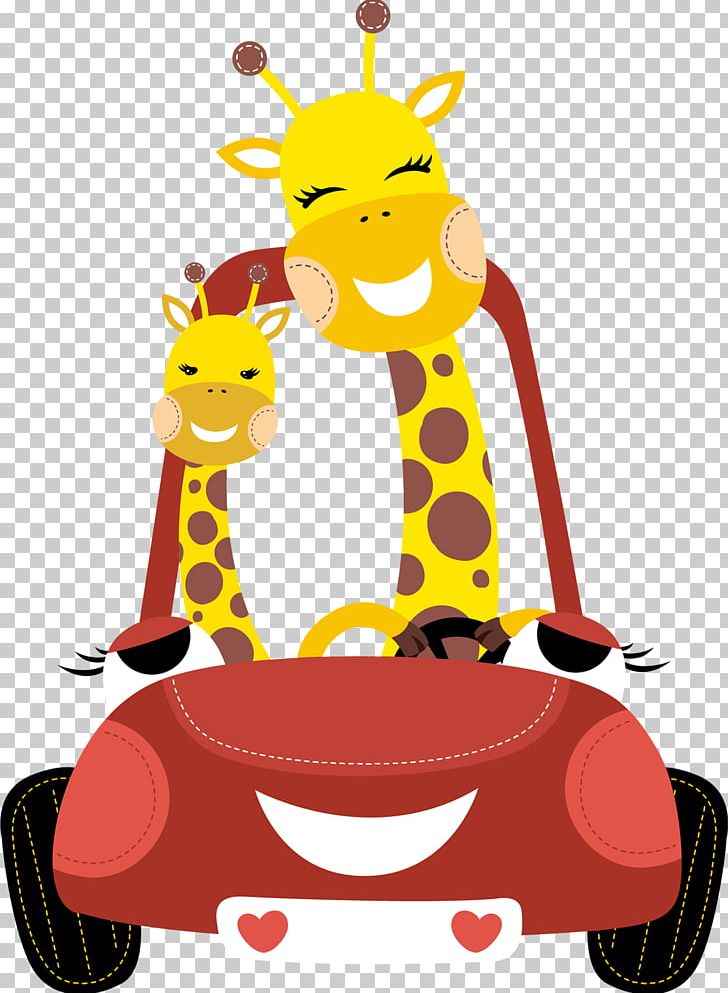 Giraffe Euclidean Illustration PNG, Clipart, Art, Canvas Print, Car, Cartoon, Child Free PNG Download