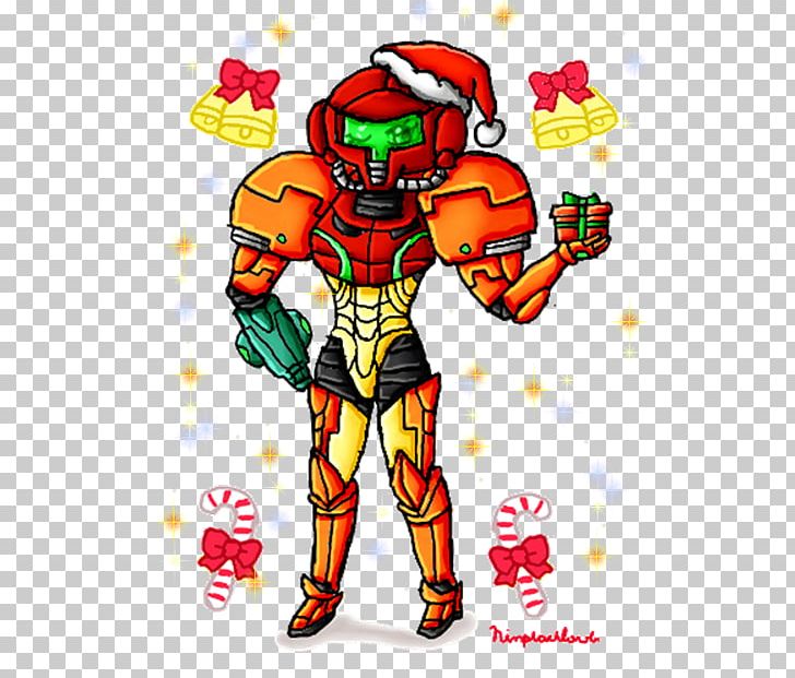 Samus Aran Metroid Prime Powered Exoskeleton Christmas Day Santa Claus PNG, Clipart,  Free PNG Download