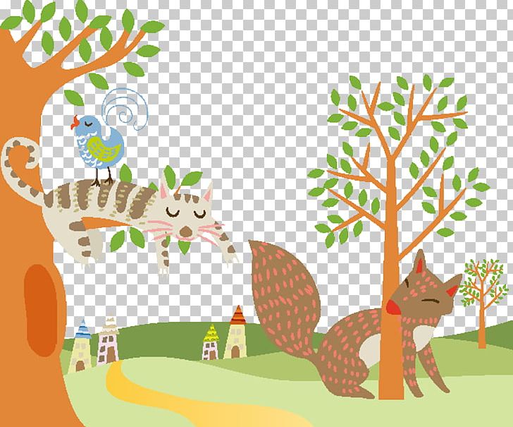 Fox Cartoon Painting Illustration PNG, Clipart, Animal, Animals, Animation, Area, Art Free PNG Download
