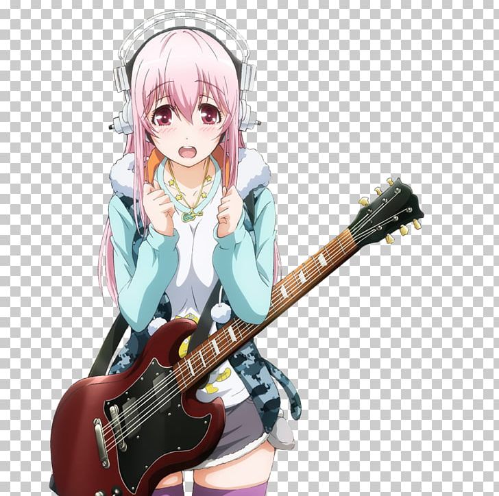 Super Sonico Anime Character Cosplay PNG, Clipart, Anime, Bass Guitar, Cartoon, Character, Cosplay Free PNG Download