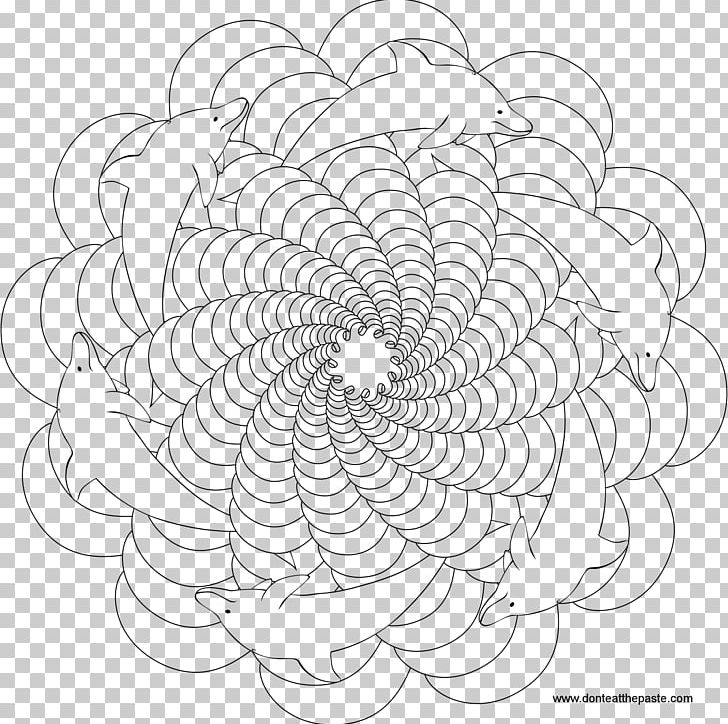 Coloring Book Mandala Dolphin Child PNG, Clipart, Adult, Animals, Area, Artwork, Buddhism Free PNG Download