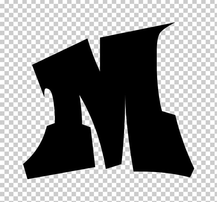 m in graffiti letters