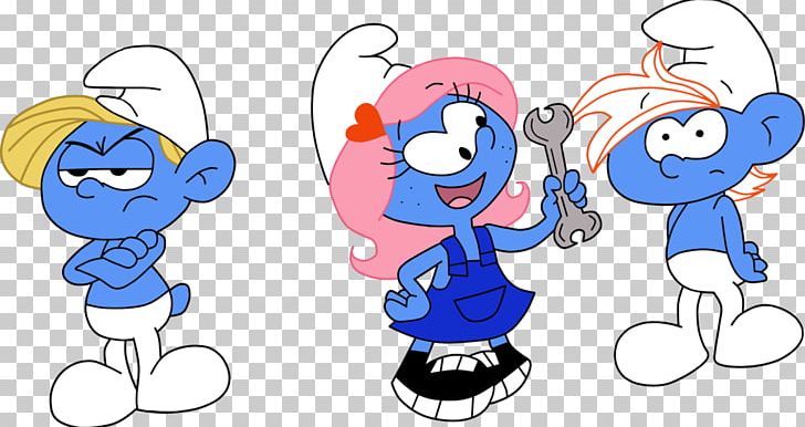 Smurfette Clumsy Smurf Vexy Gutsy Smurf Jokey Smurf PNG, Clipart, Area, Art, Artwork, Cartoon, Character Free PNG Download