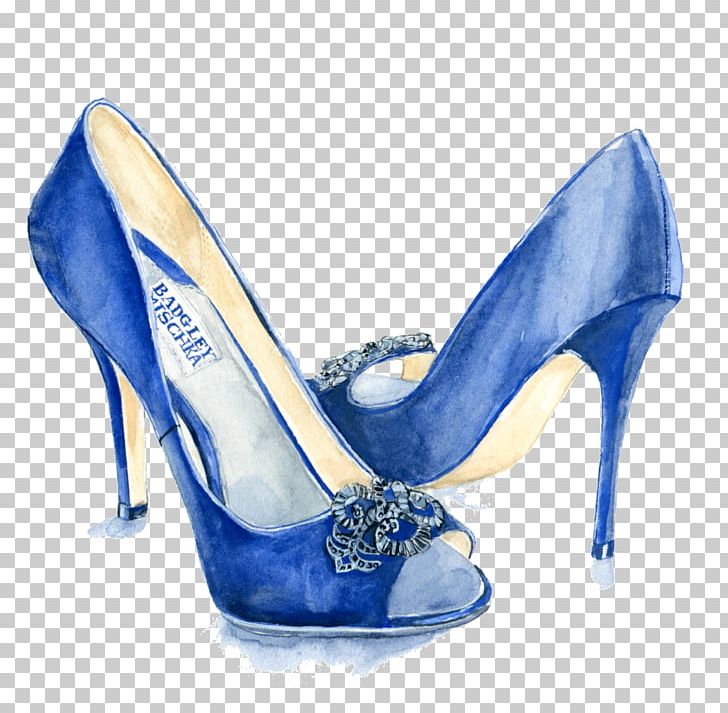 Slipper Shoe Drawing High-heeled Footwear Illustration PNG, Clipart, Accessories, Art, Blue, Color, Electric Blue Free PNG Download