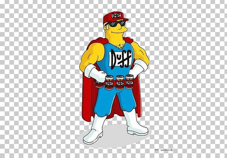 Duffman Bart Simpson Homer Simpson Moe Szyslak Duff Beer PNG, Clipart, Bart Simpson, Beer, Cartoon, Character, Costume Free PNG Download