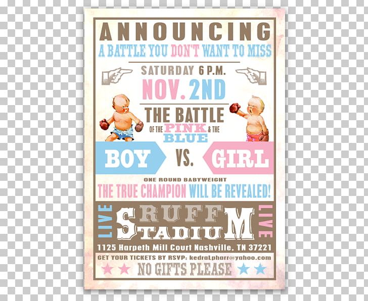 Gender Reveal Boxing Baby Shower Party Wedding Invitation PNG, Clipart, Area, Baby Gender Reveal, Baby Shower, Birthday, Boxing Free PNG Download