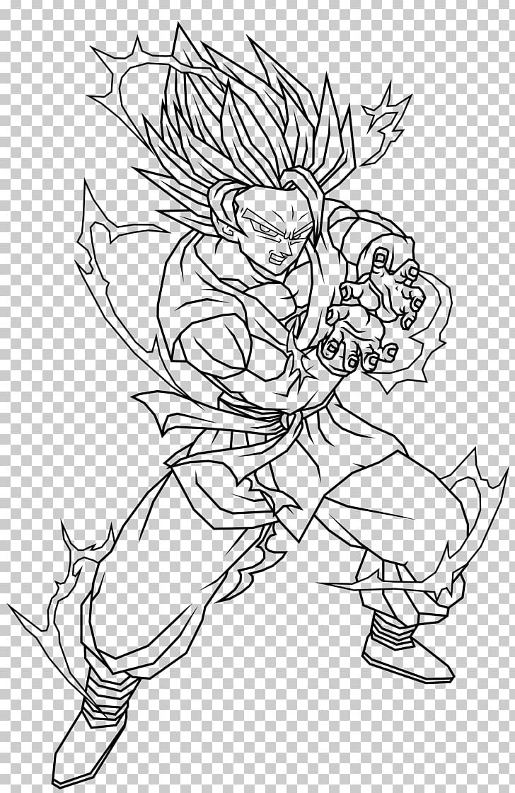 Goku Gohan Vegeta Trunks Super Saiyan PNG, Clipart, Arm, Art, Artwork, Black, Branch Free PNG Download