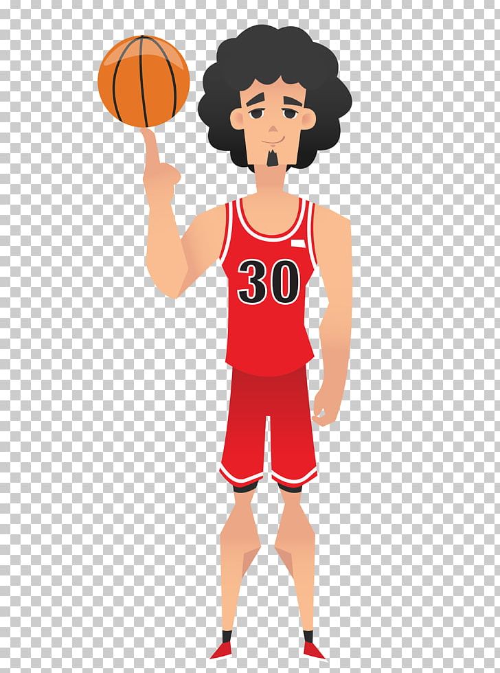 cartoon basketball player