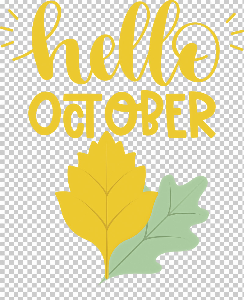 Hello October October PNG, Clipart, Flower, Hello October, Leaf, Line, Mathematics Free PNG Download