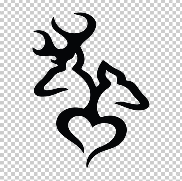 Deer Decal Heart Sticker PNG, Clipart, Animals, Antler, Black And White, Body Jewelry, Browning Arms Company Free PNG Download