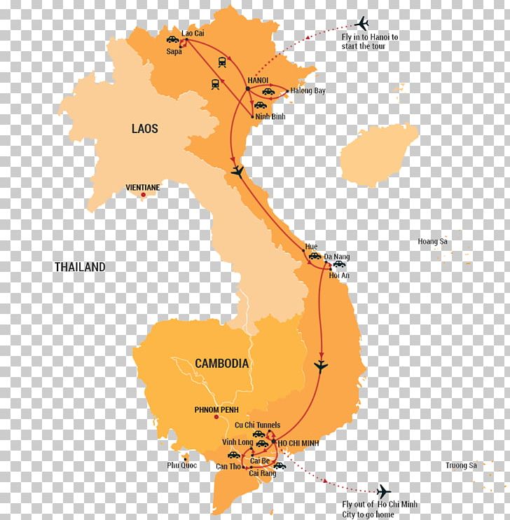 Amo Travel Map Vietnam War Ho Chi Minh City Hue PNG, Clipart, Amo, Area, Cambodia, Can Tho, Cartography Free PNG Download