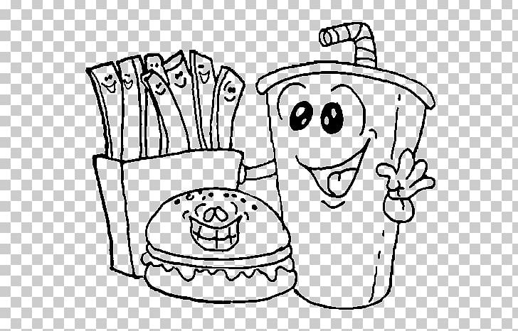 Fast Food Hamburger Food Coloring Coloring Book PNG, Clipart, Area, Black, Cartoon, Cheese, Child Free PNG Download