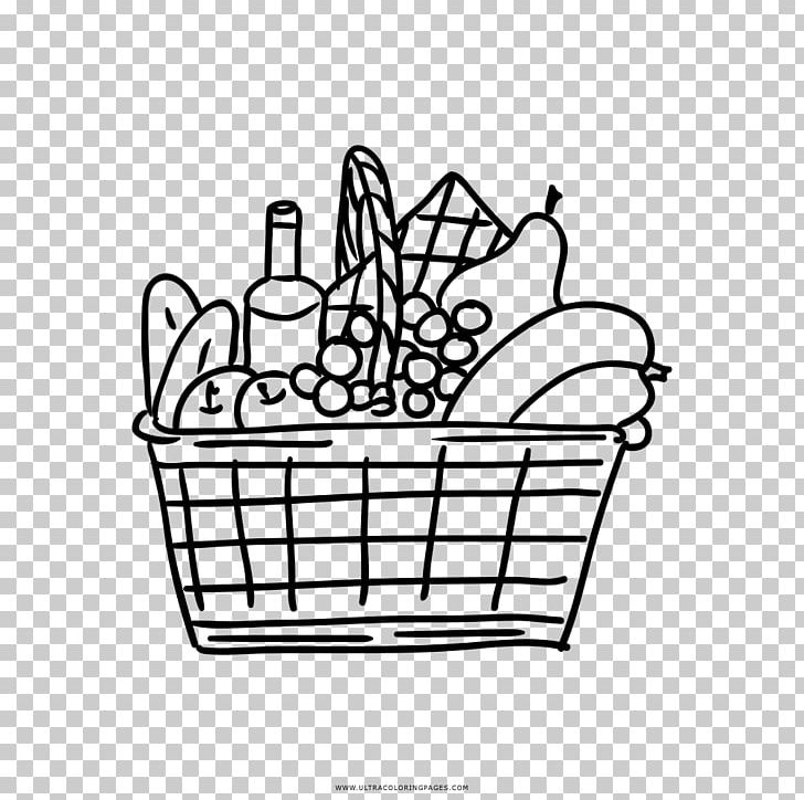 Picnic Baskets Drawing Coloring Book PNG, Clipart, Area, Basket, Black And White, Cesta Picni, Child Free PNG Download