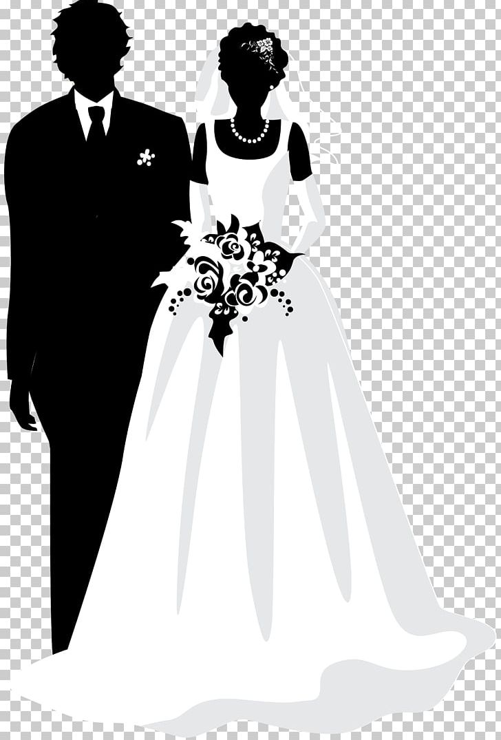 Wedding Marriage Person Bride Love PNG, Clipart, Black, Black And White, Bridegroom, Dress, Enon Kawatani Free PNG Download